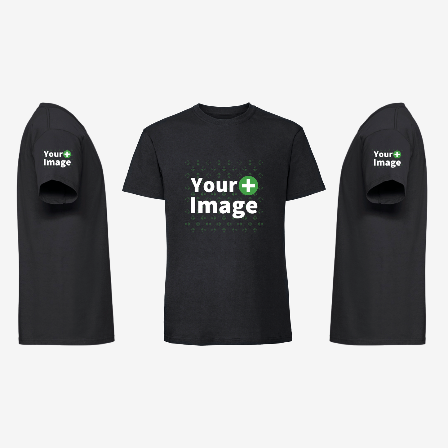 Custom Printed - REGULAR FIT T-SHIRT - Black