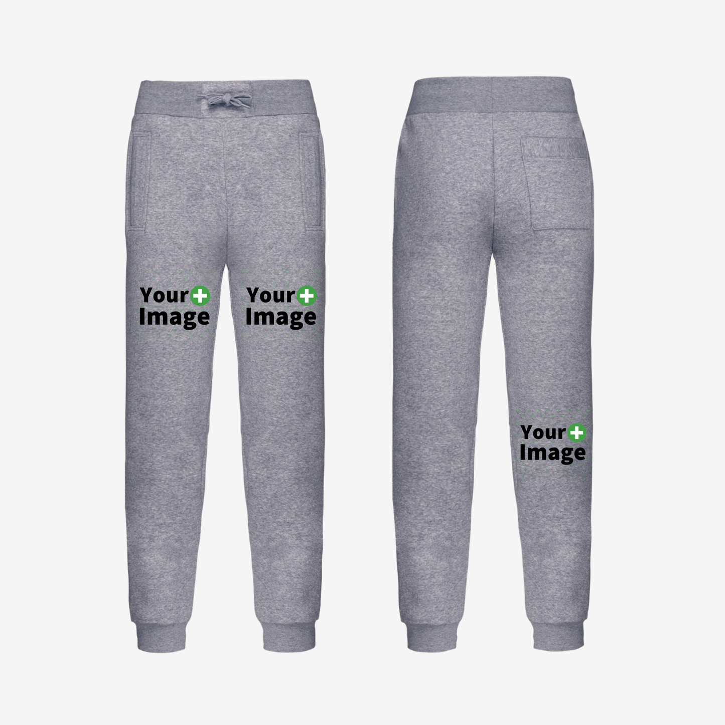 Custom Printed - RELAXED FIT JOGGING SWEATPANT - Heather Slub Gray