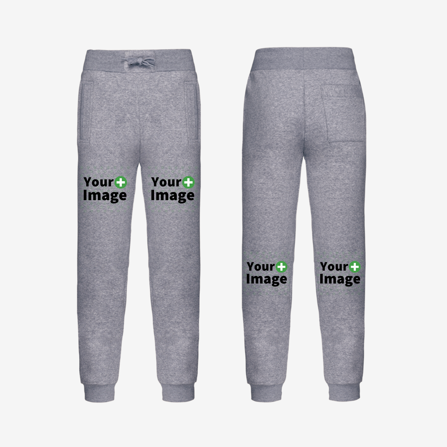 Custom Printed - RELAXED FIT JOGGING SWEATPANT - Heather Slub Gray