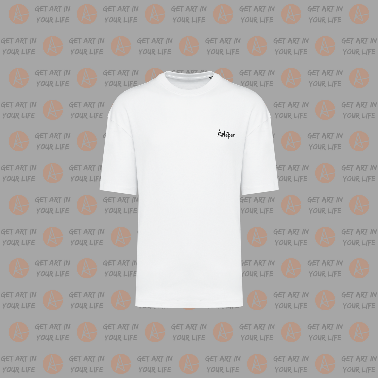 Man Hole on OVERSIZED DROP SHOULDER PLAIN T-SHIRT