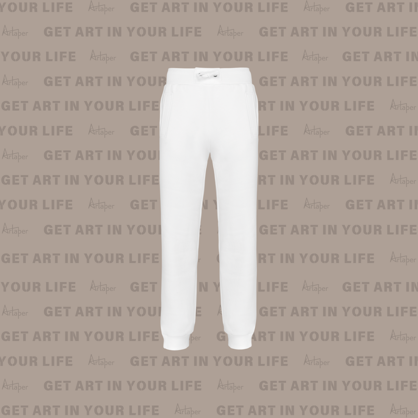 PLAIN RELAXED FIT JOGGING SWEATPANT - White