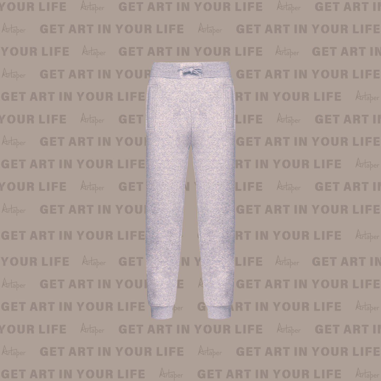PLAIN RELAXED FIT JOGGING SWEATPANT - Heather Slub Gray