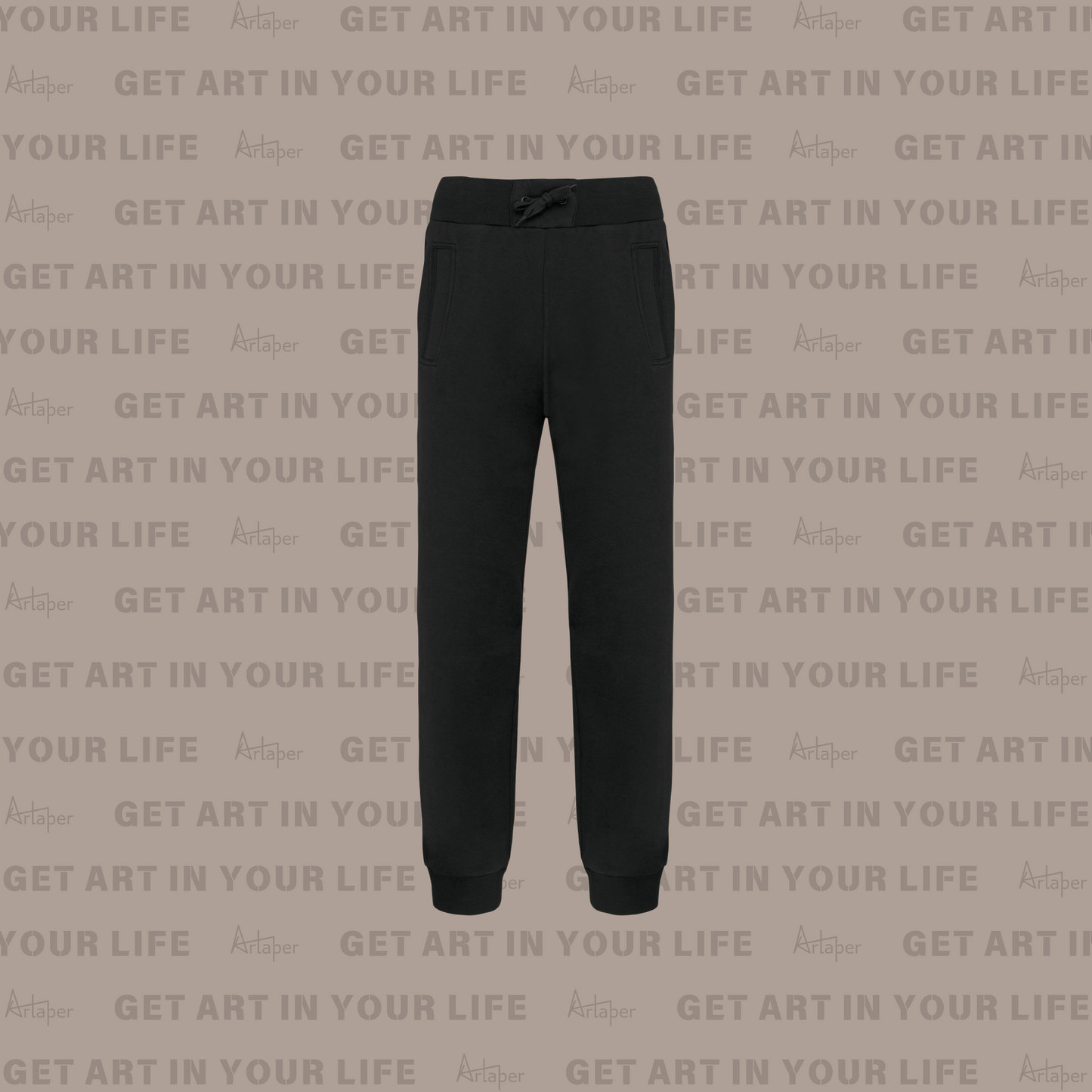 PLAIN RELAXED FIT JOGGING SWEATPANT - Black