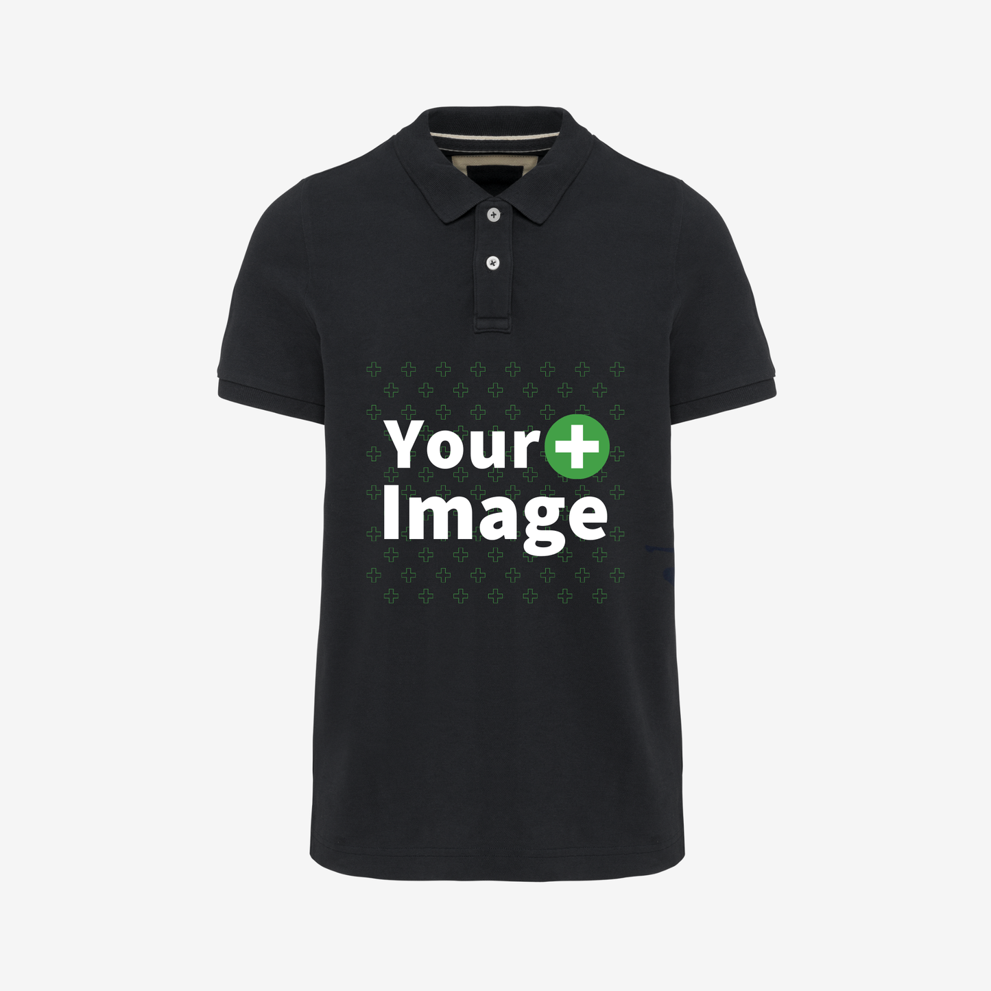 Custom Printed - SHORT SLEEVE POLO - Black