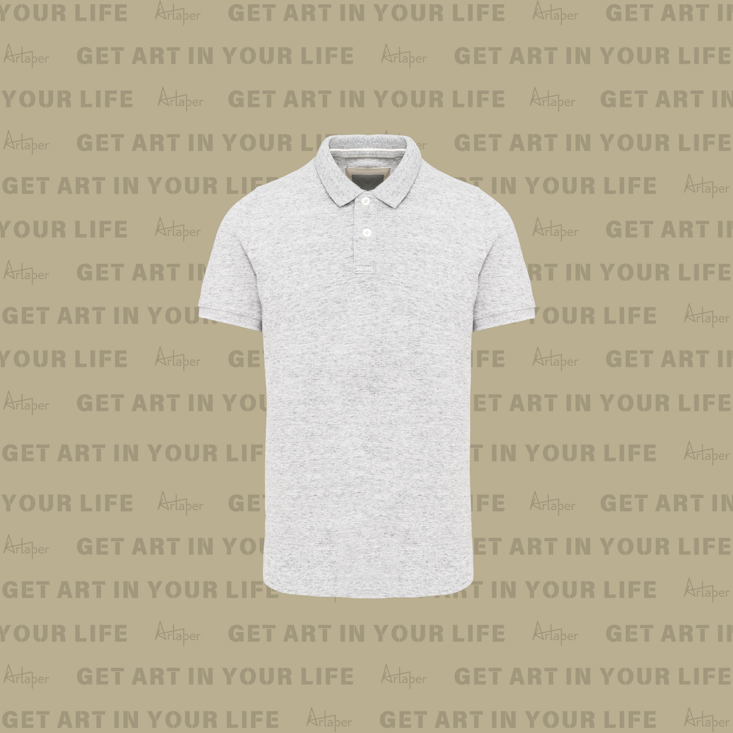 SHORT SLEEVE POLO - Heather Ash Gray