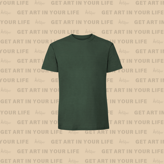 REGULAR FIT PLAIN T-SHIRT - Bottle Green