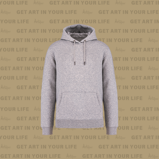 PLAIN HOODED SWEATSHIRT - Heather Slub Gray