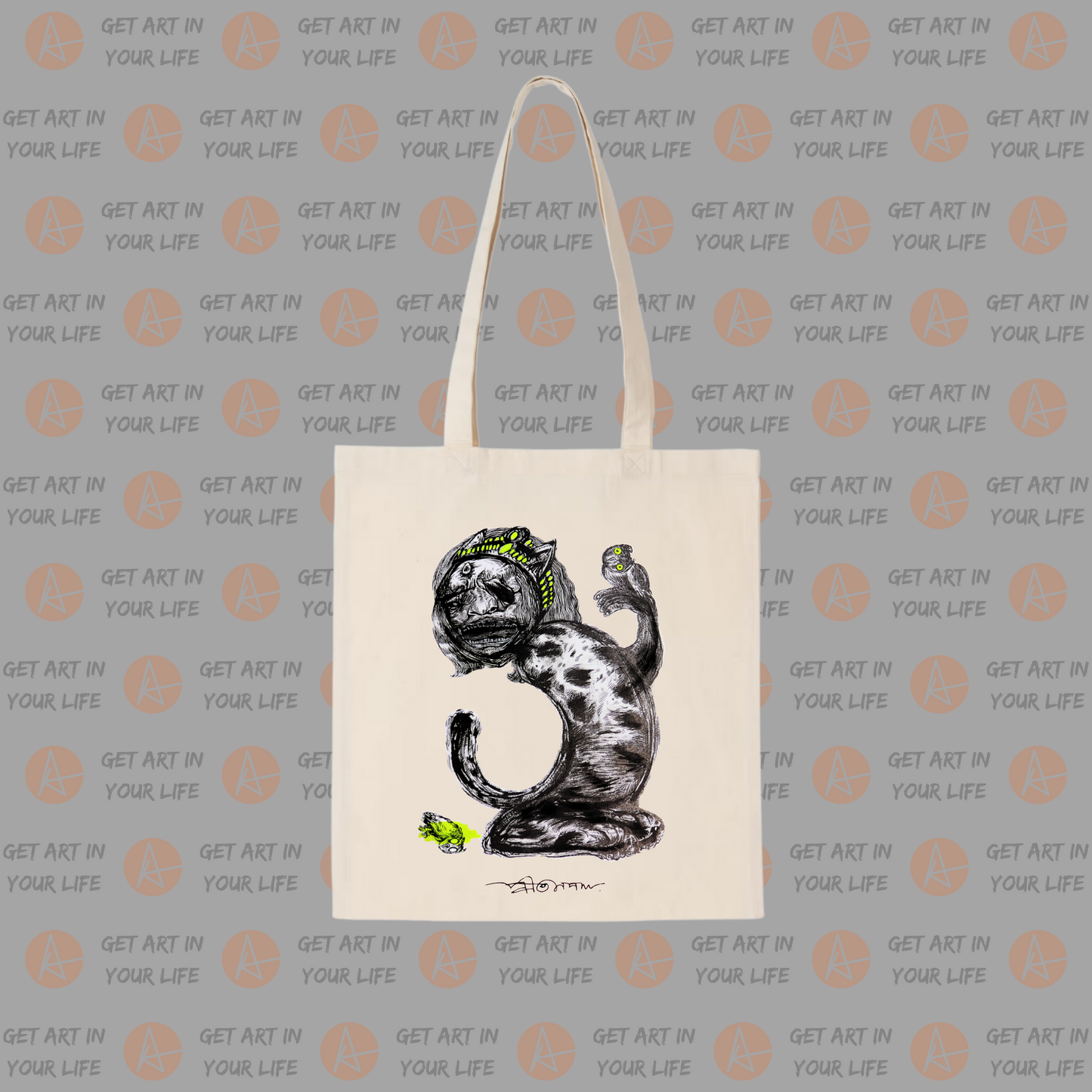 Queen of the House on COTTON TOTE BAG