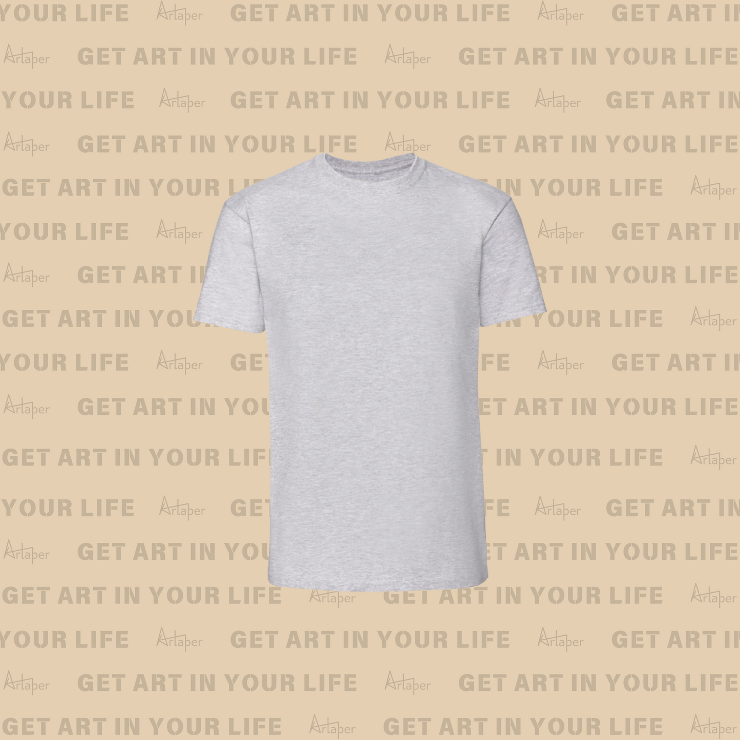 REGULAR FIT PLAIN T-SHIRT - Heather Ash Gray