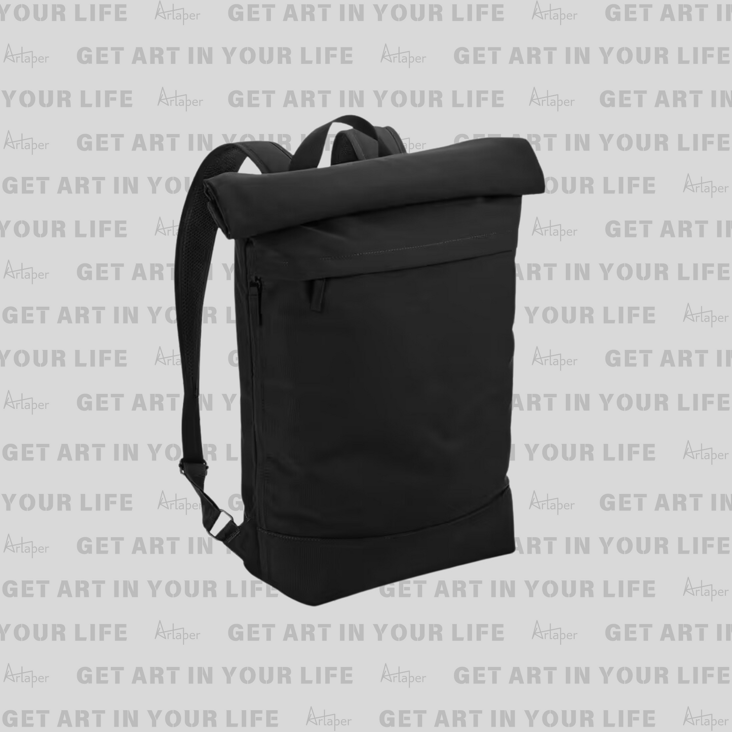 ROLL TOP BACKPACK - Black