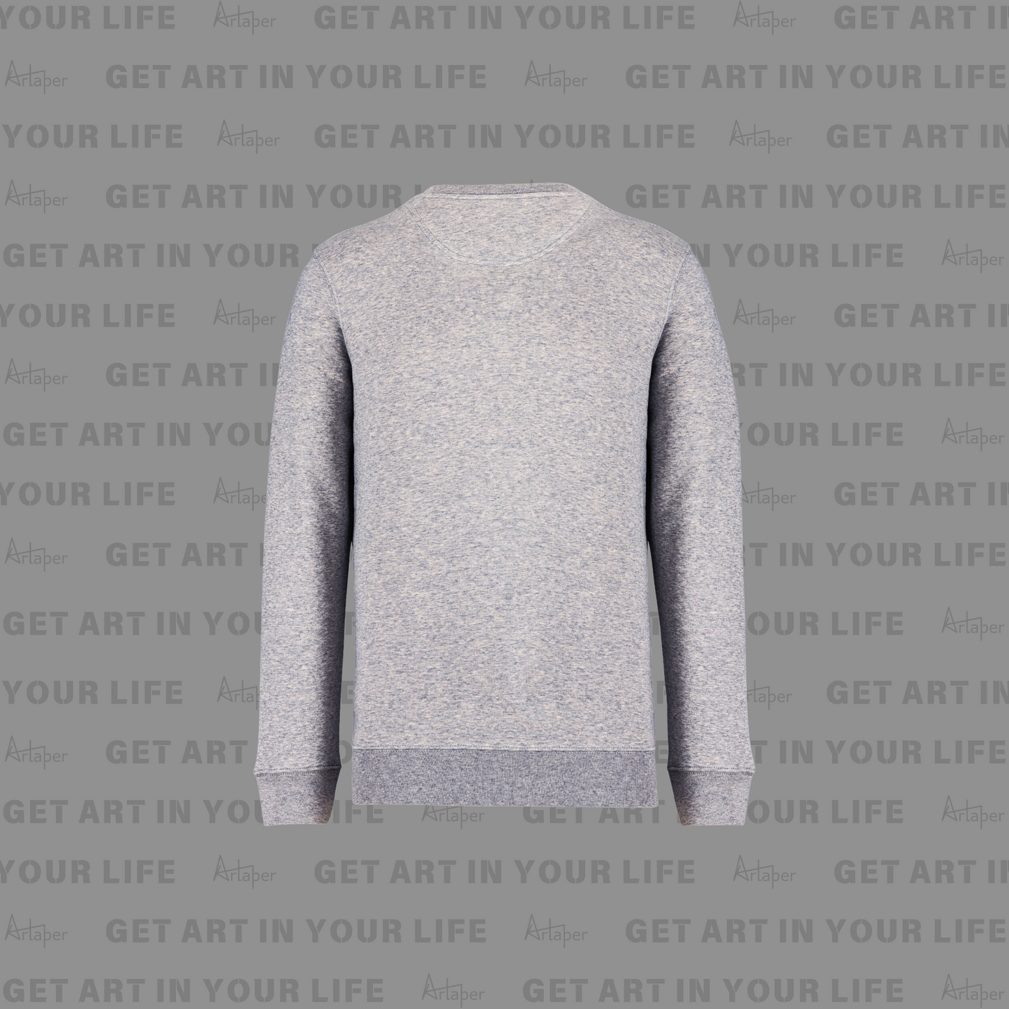 PLAIN CREW NECK SWEATSHIRT - Heather Slub Gray