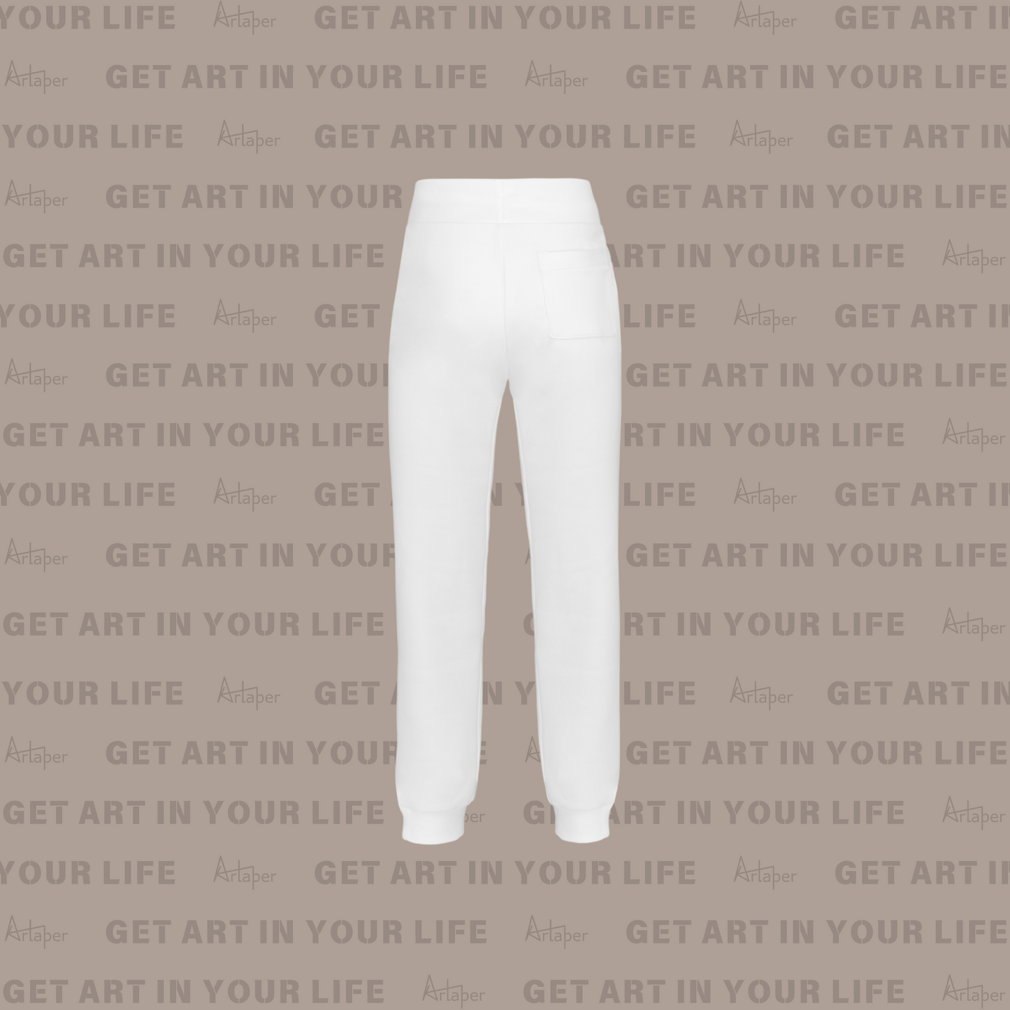 PLAIN RELAXED FIT JOGGING SWEATPANT - White