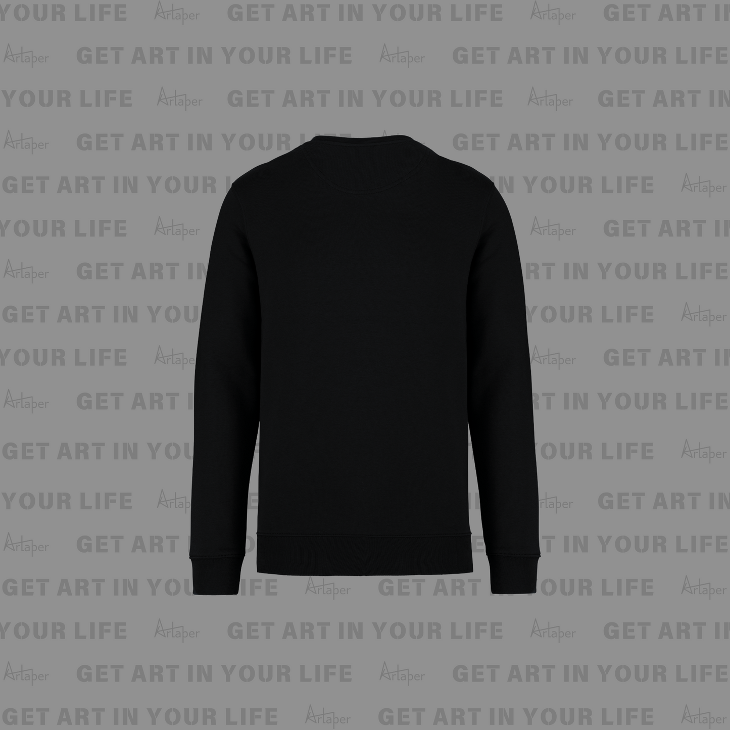 PLAIN CREW NECK SWEATSHIRT - Black