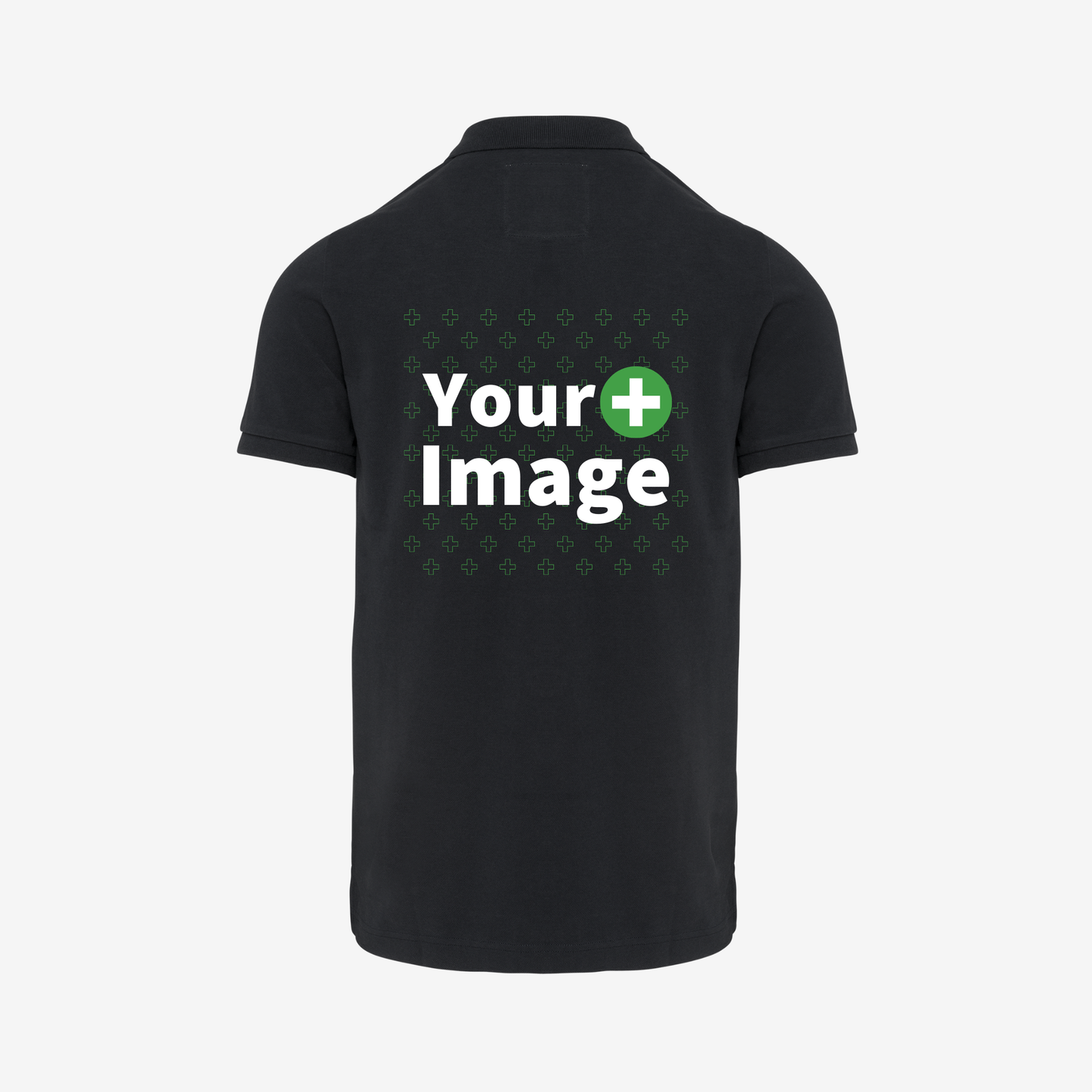 Custom Printed - SHORT SLEEVE POLO - Black