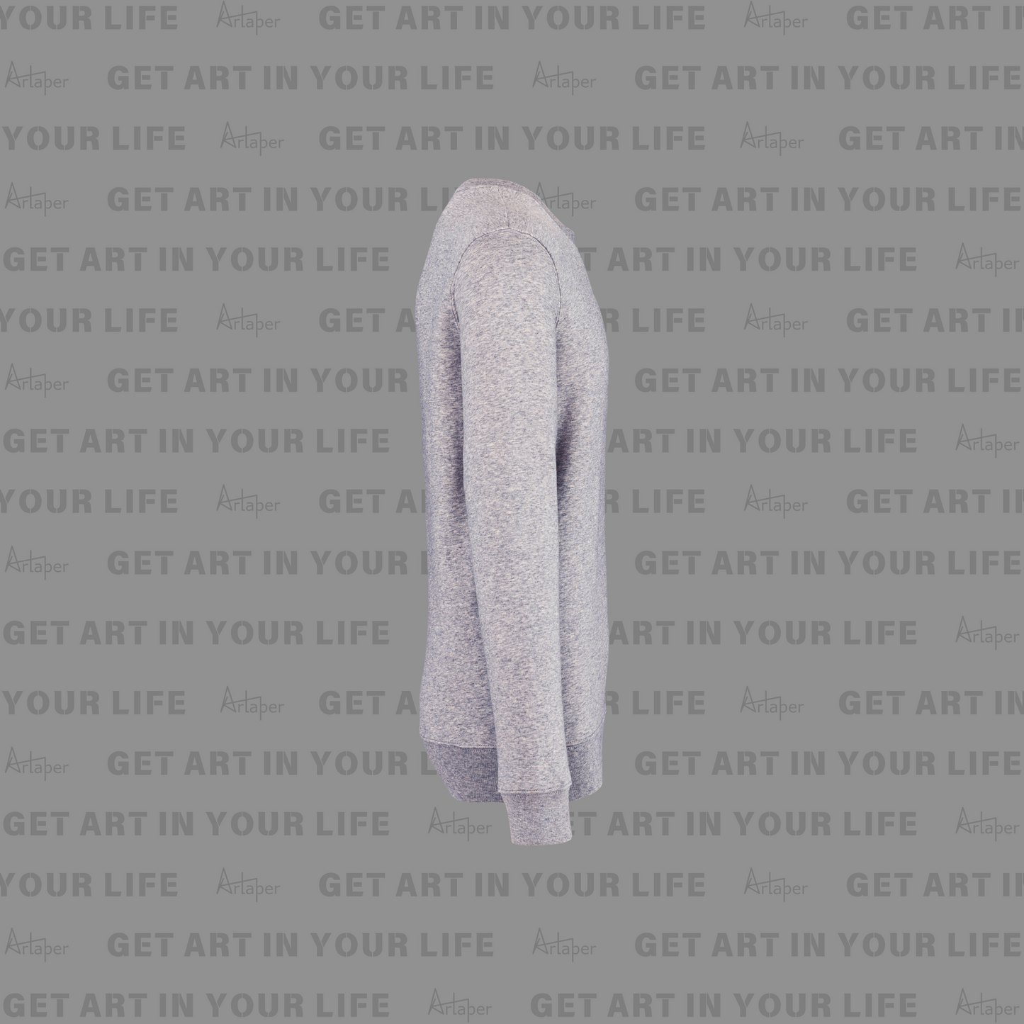 PLAIN CREW NECK SWEATSHIRT - Heather Slub Gray