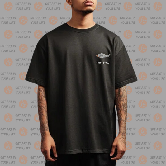 The Fish on OVERSIZED DROP SHOULDER PLAIN T-SHIRT