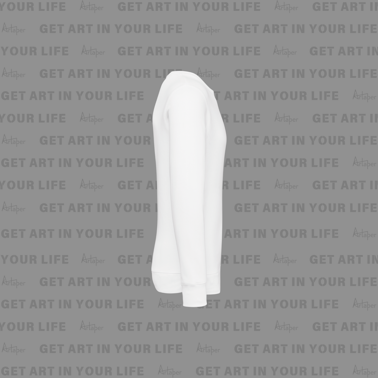 PLAIN CREW NECK SWEATSHIRT - White