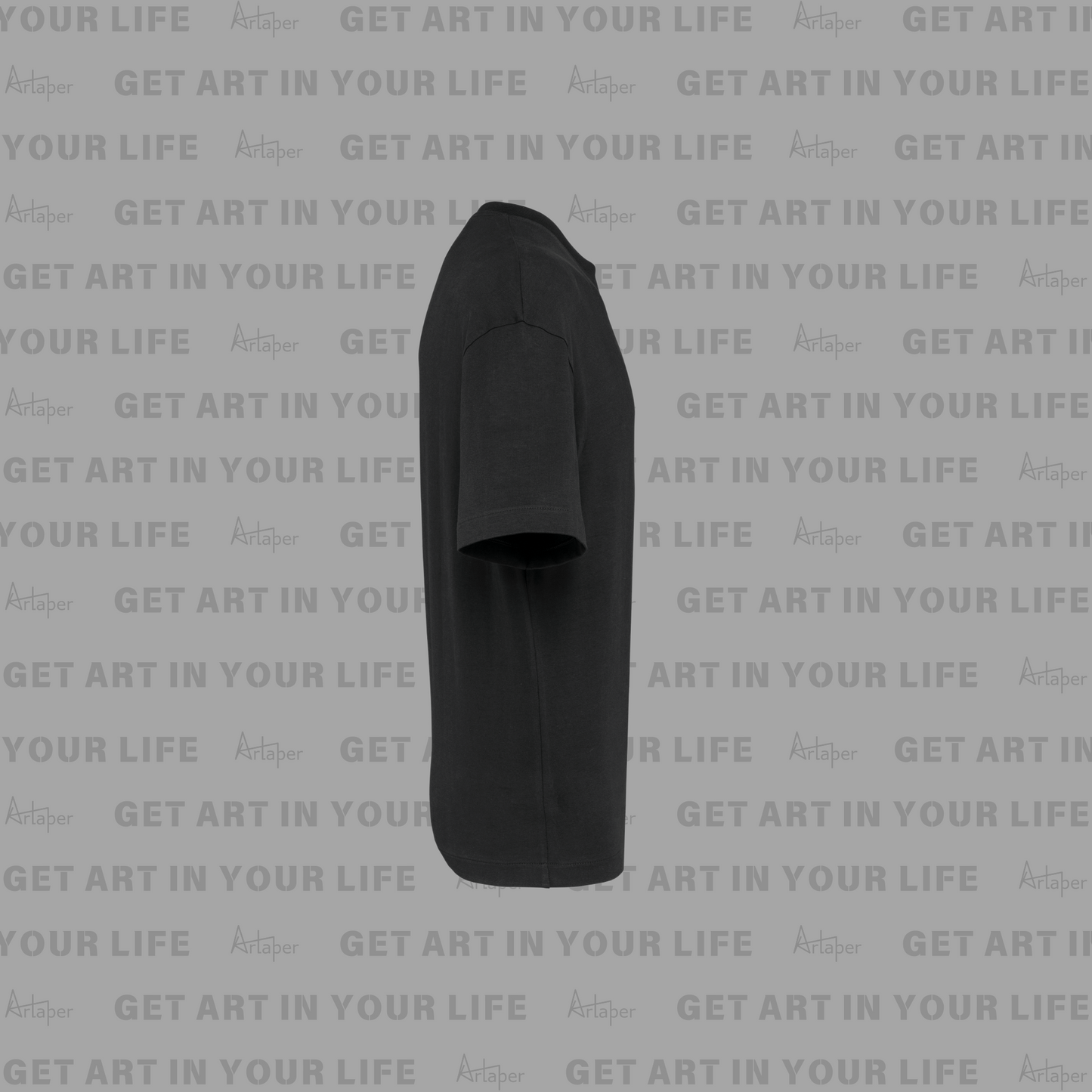 OVERSIZED DROP SHOULDER PLAIN T-SHIRT - Black