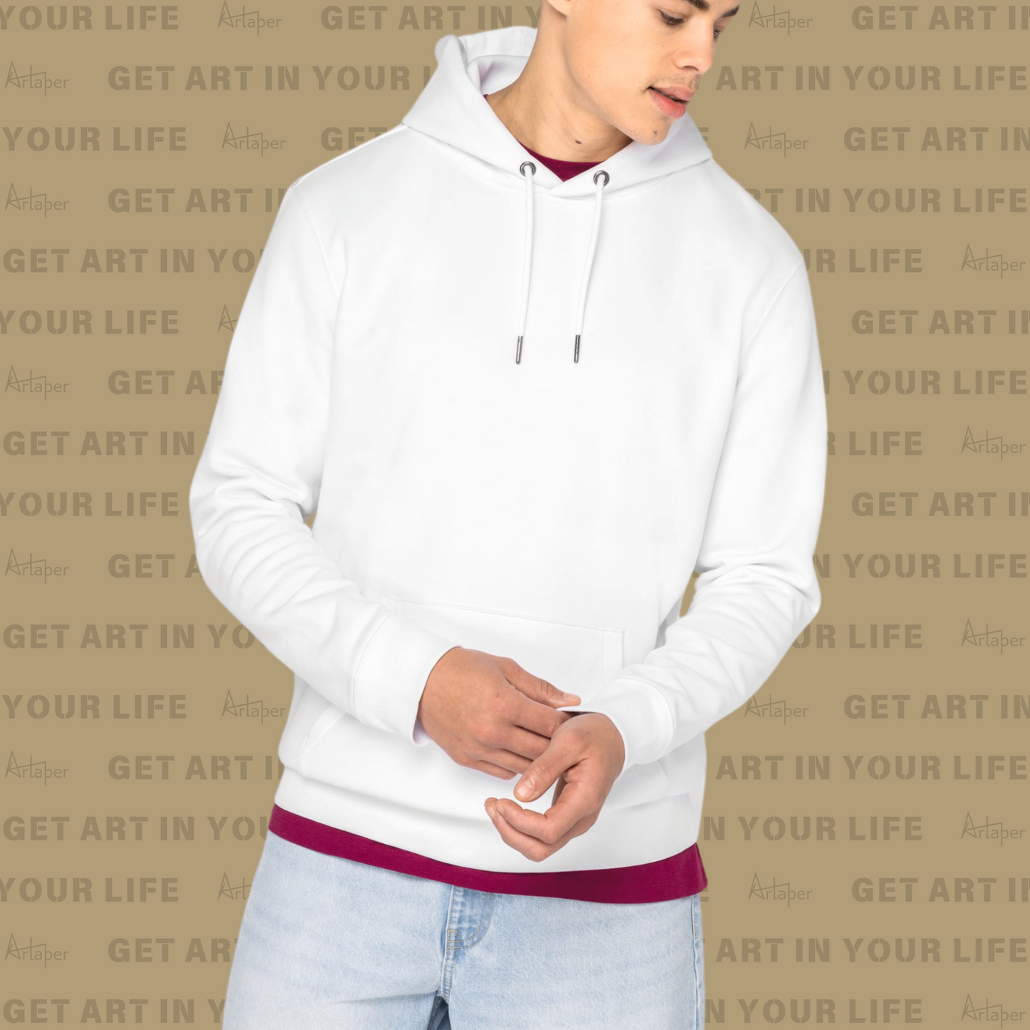 PLAIN HOODED SWEATSHIRT
