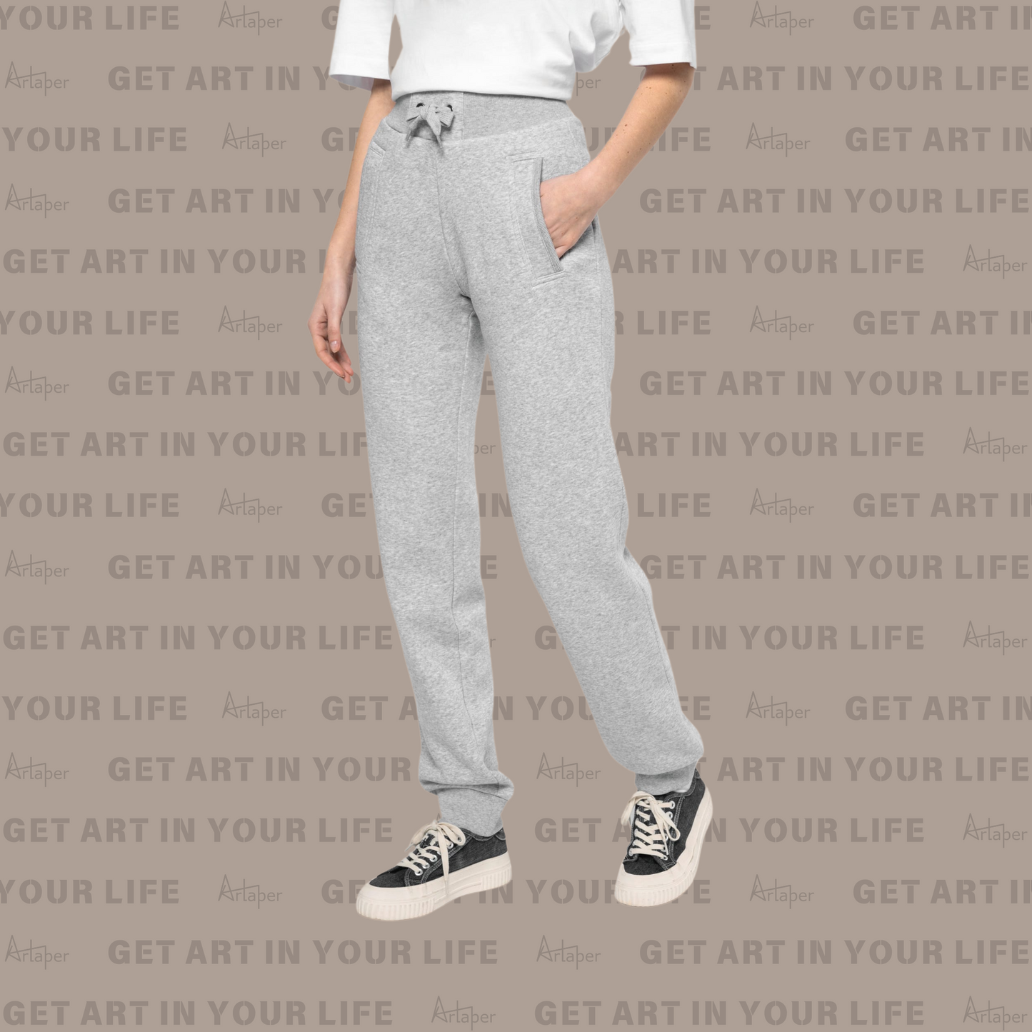 PLAIN RELAXED FIT JOGGING SWEATPANT - Heather Slub Gray