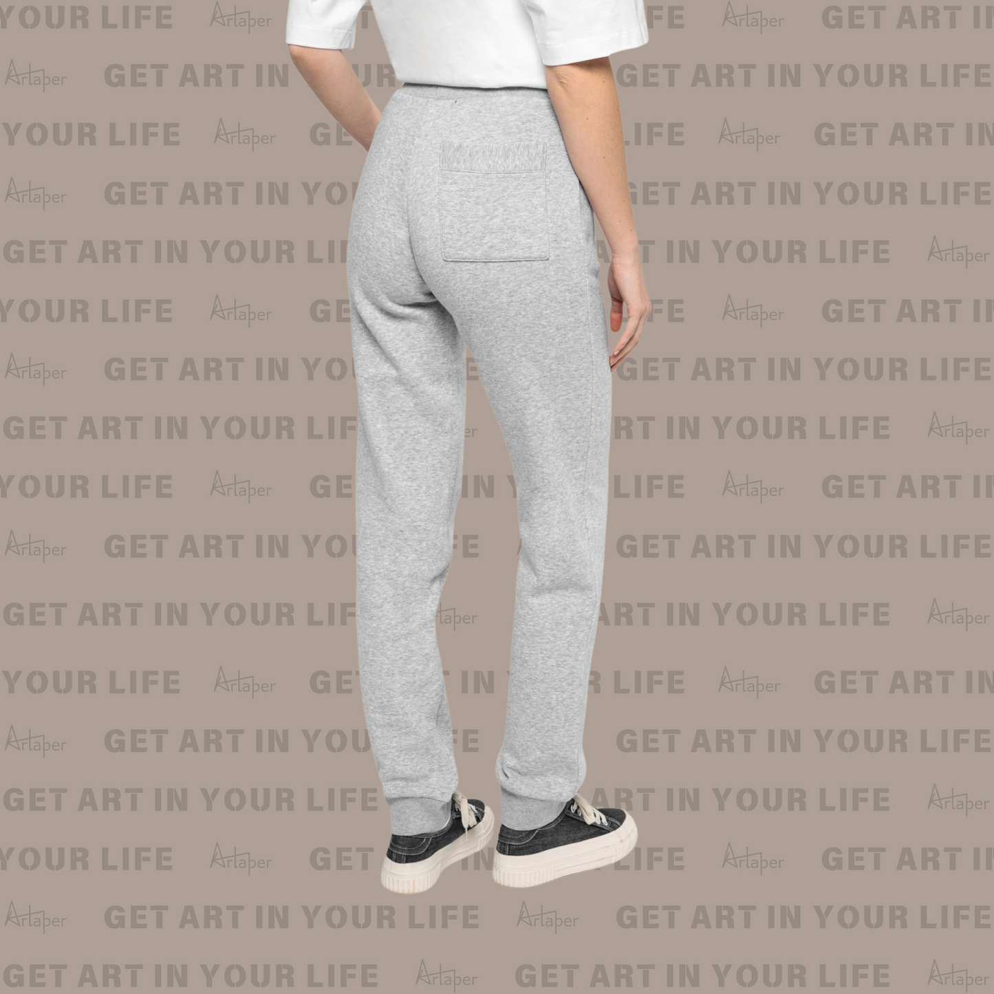 PLAIN RELAXED FIT JOGGING SWEATPANT - Heather Slub Gray