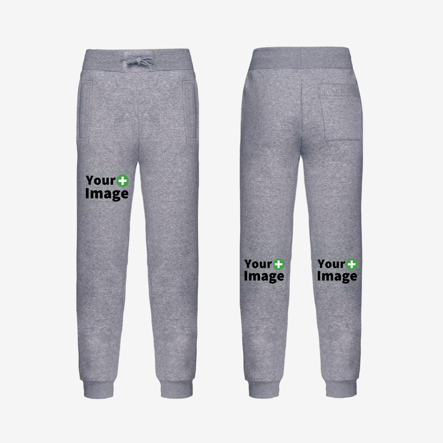 Custom Printed - RELAXED FIT JOGGING SWEATPANT - Heather Slub Gray