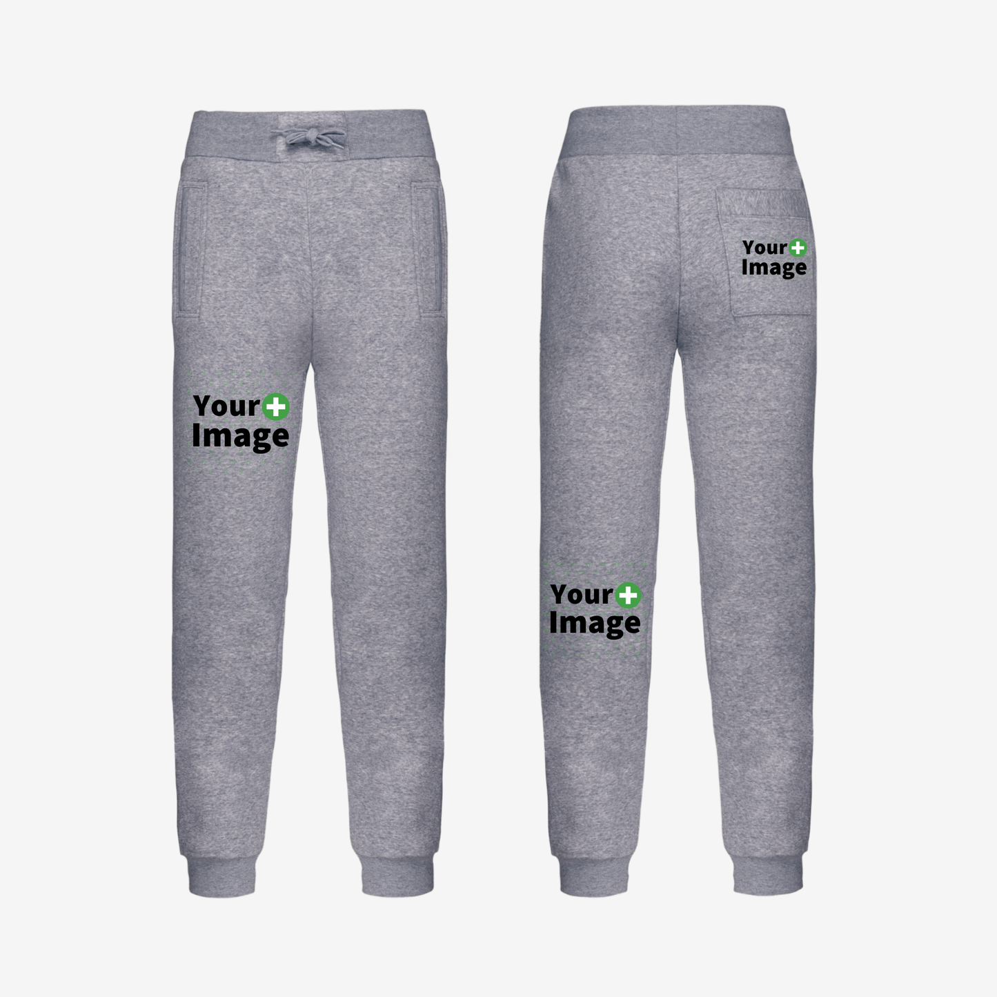 Custom Printed - RELAXED FIT JOGGING SWEATPANT - Heather Slub Gray