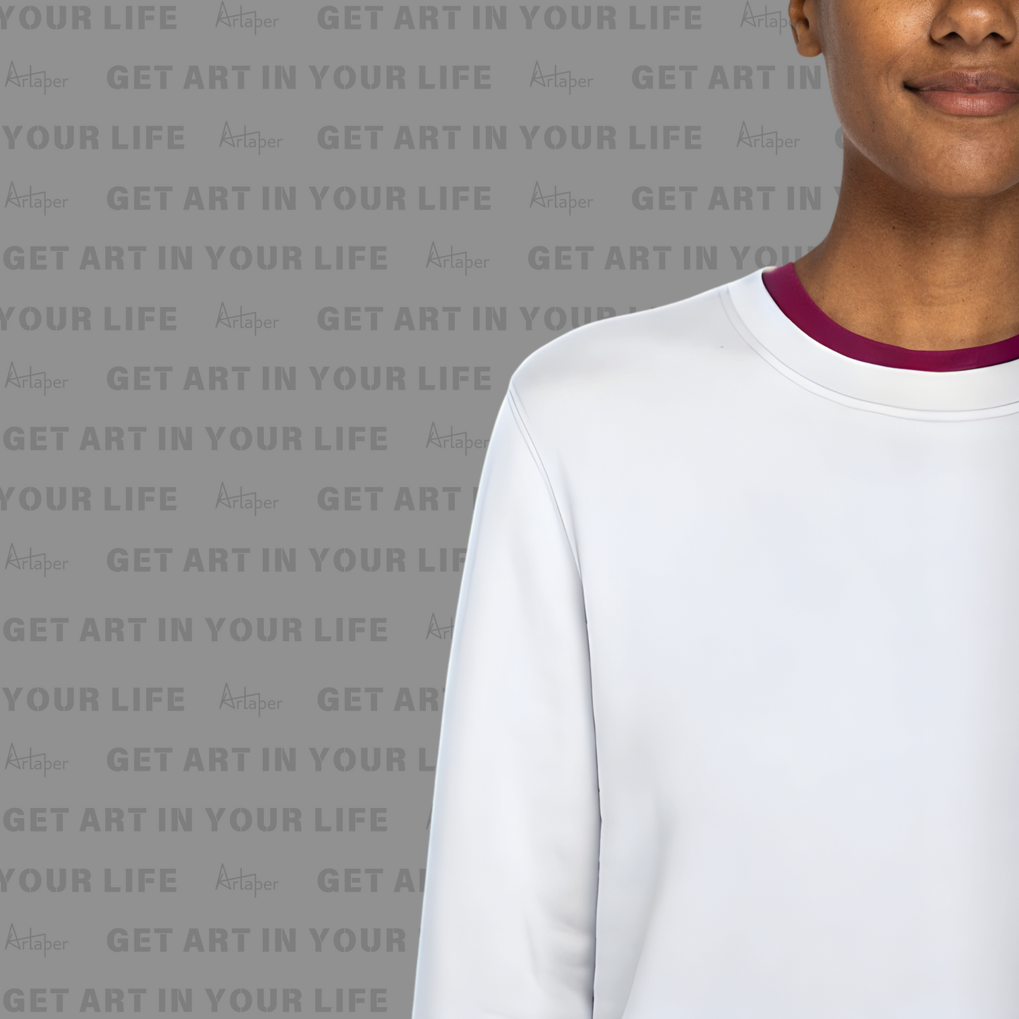 PLAIN CREW NECK SWEATSHIRT - White