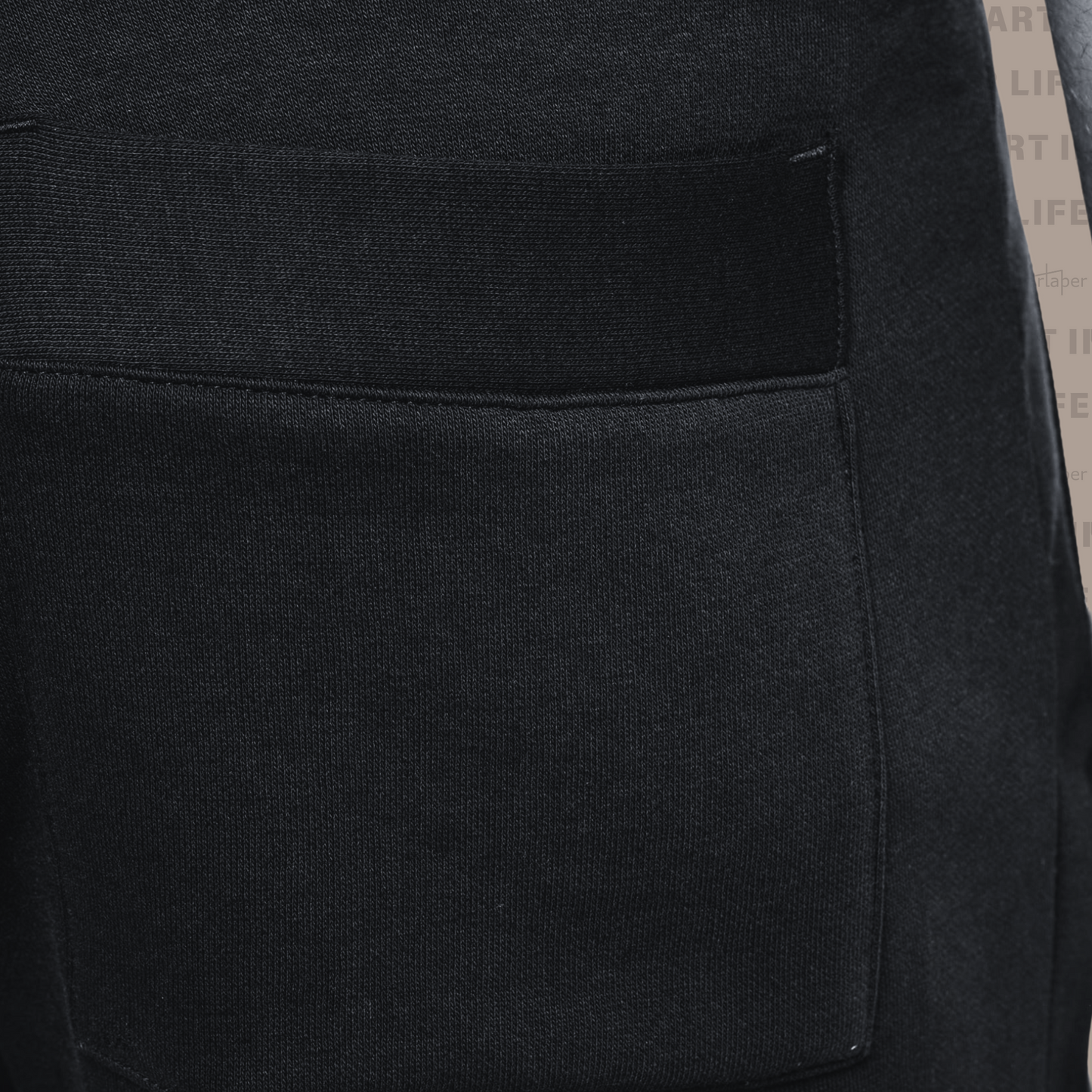 PLAIN RELAXED FIT JOGGING SWEATPANT - Black