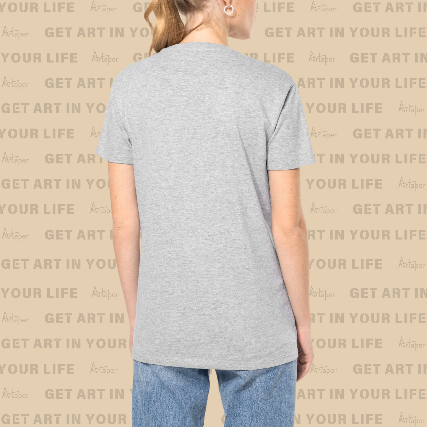 REGULAR FIT PLAIN T-SHIRT - Heather Ash Gray