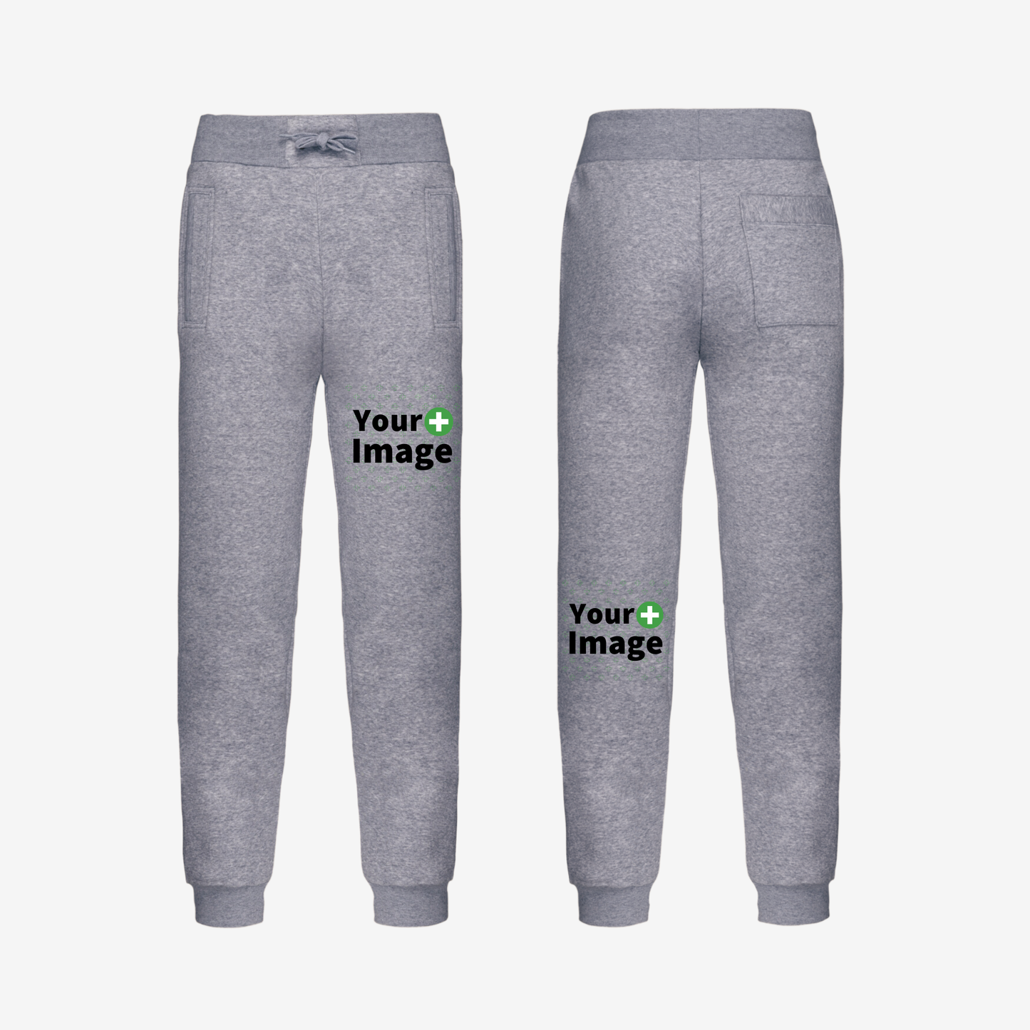 Custom Printed - RELAXED FIT JOGGING SWEATPANT - Heather Slub Gray