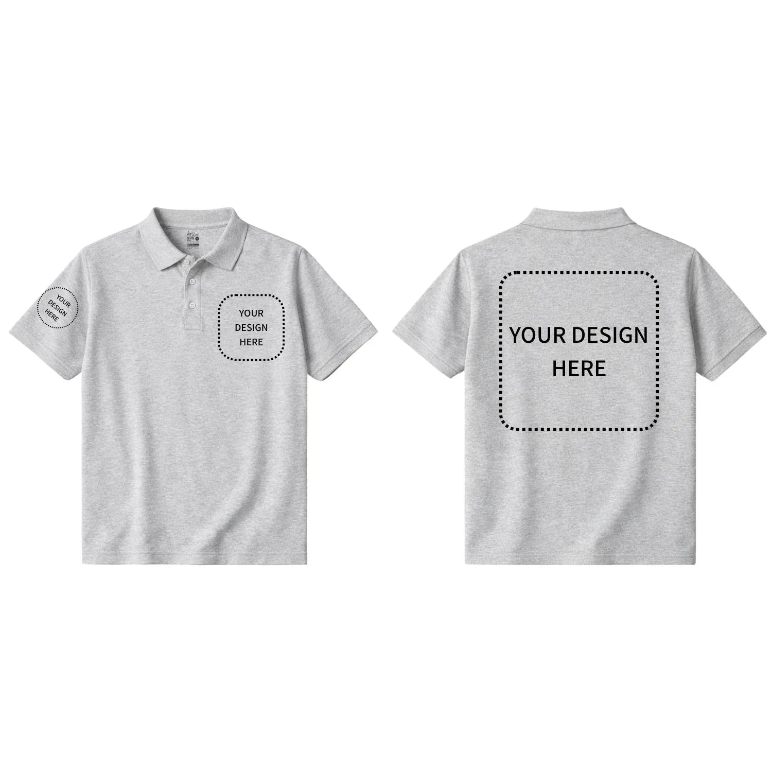 Custom Printed Short Sleeve Polos - Artaper