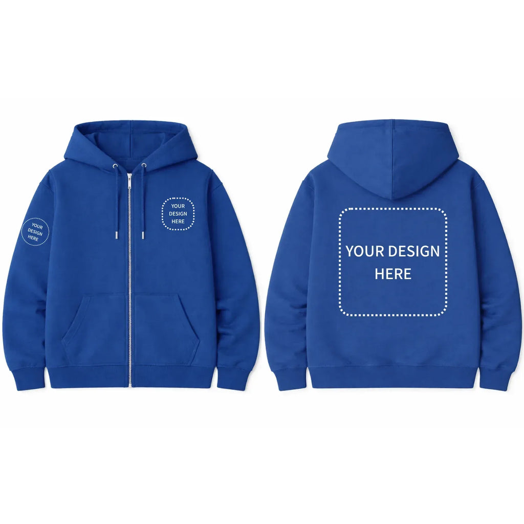 Custom Printed Regular Fit Hooded Jackets