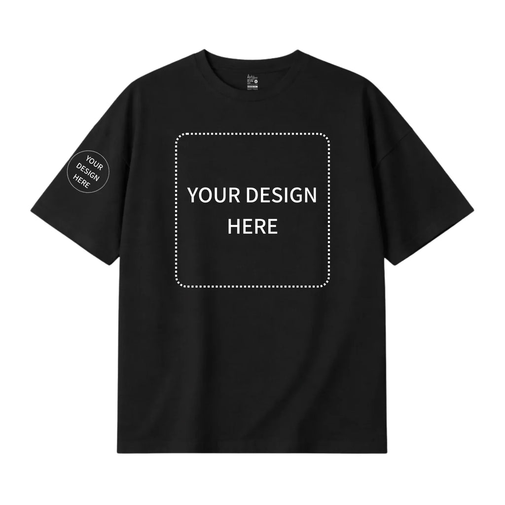 Custom Printed Oversized Drop Shoulder T-shirts - Artaper