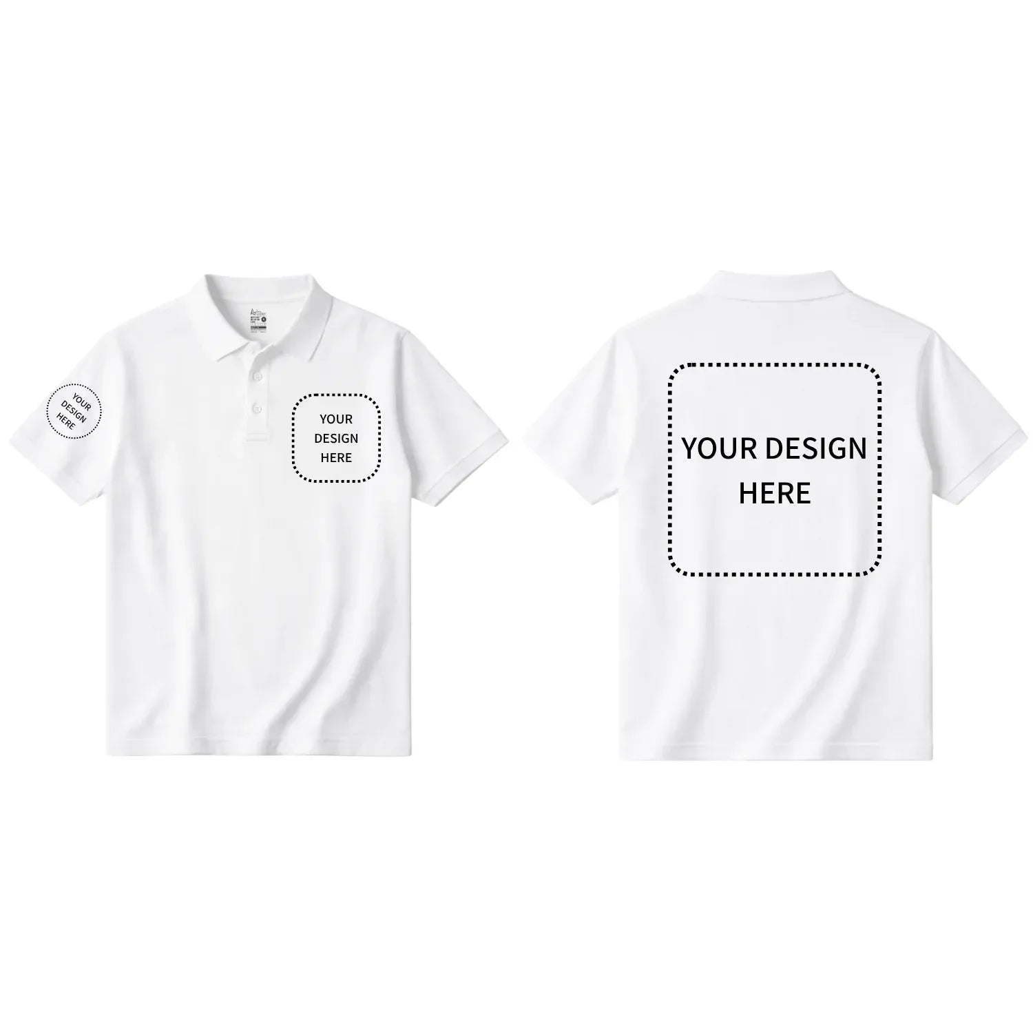 Custom Printed Short Sleeve Polos - Artaper