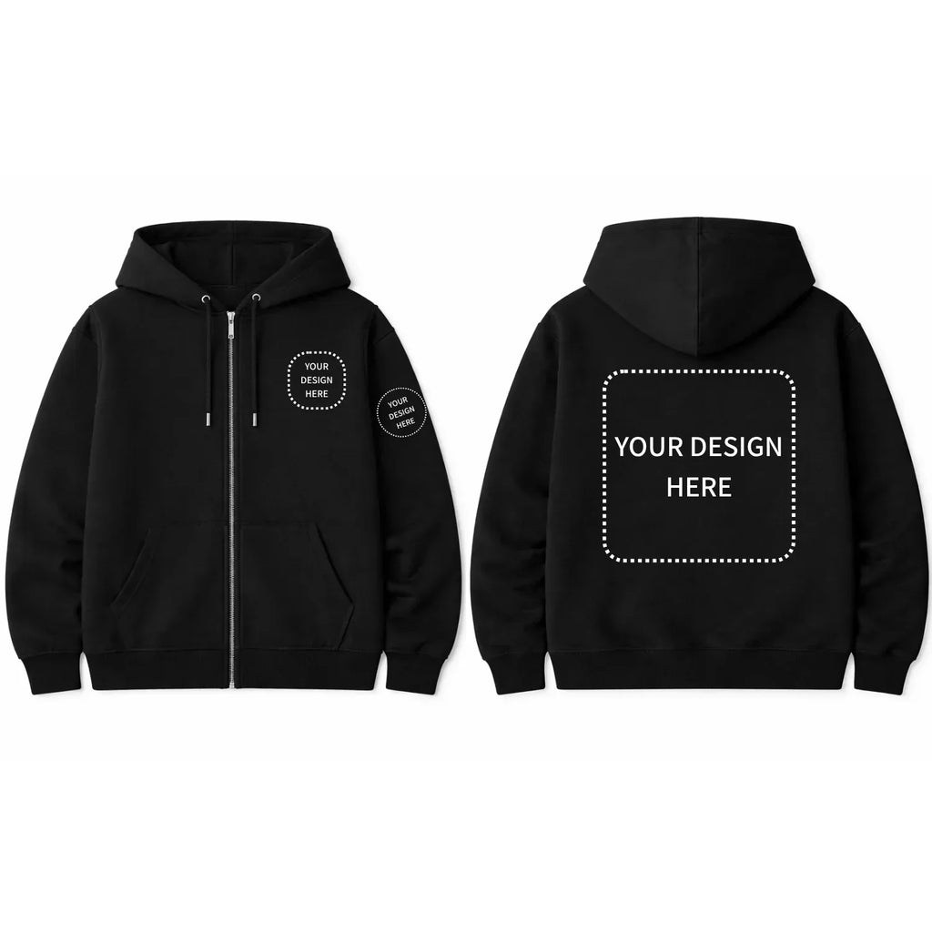 Custom Printed Regular Fit Hooded Jackets
