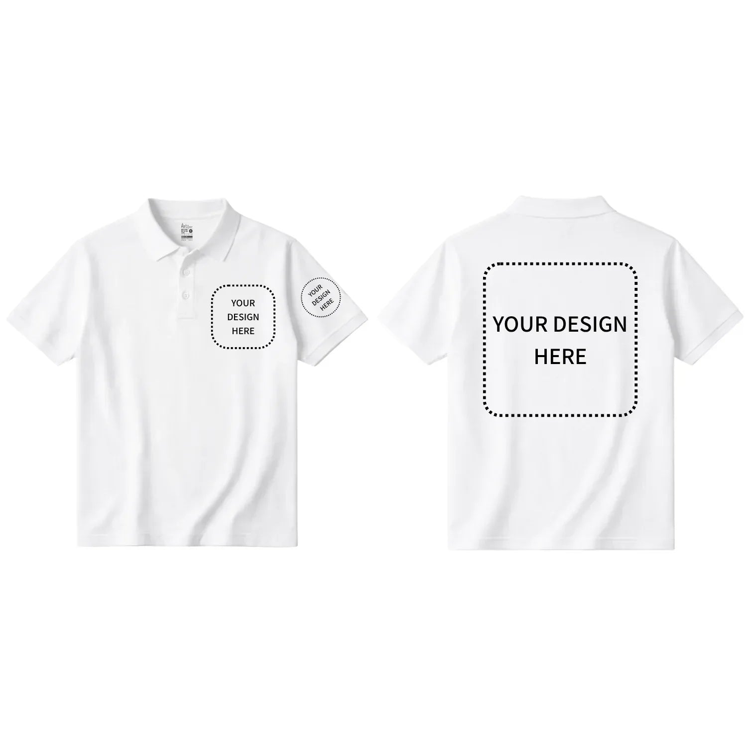 Custom Printed Short Sleeve Polos - Artaper