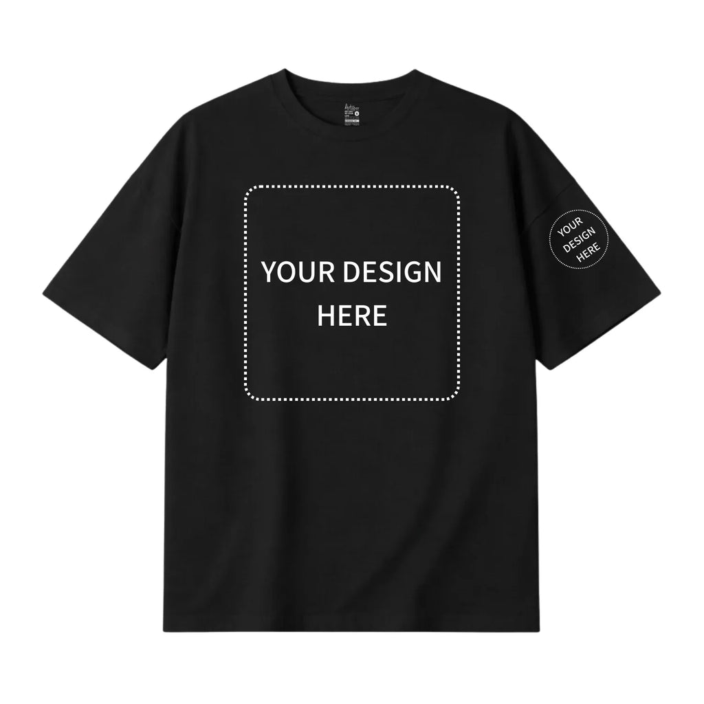 Custom Printed Oversized Drop Shoulder T-shirts - Artaper