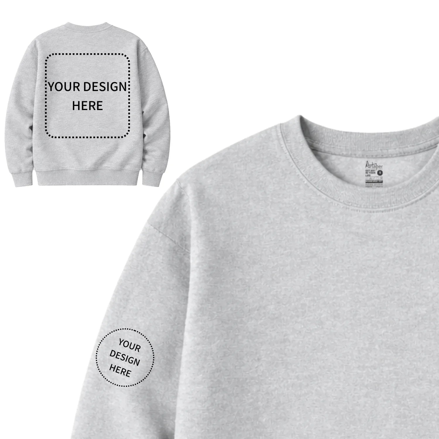 Custom Printed Round Neck Sweatshirts