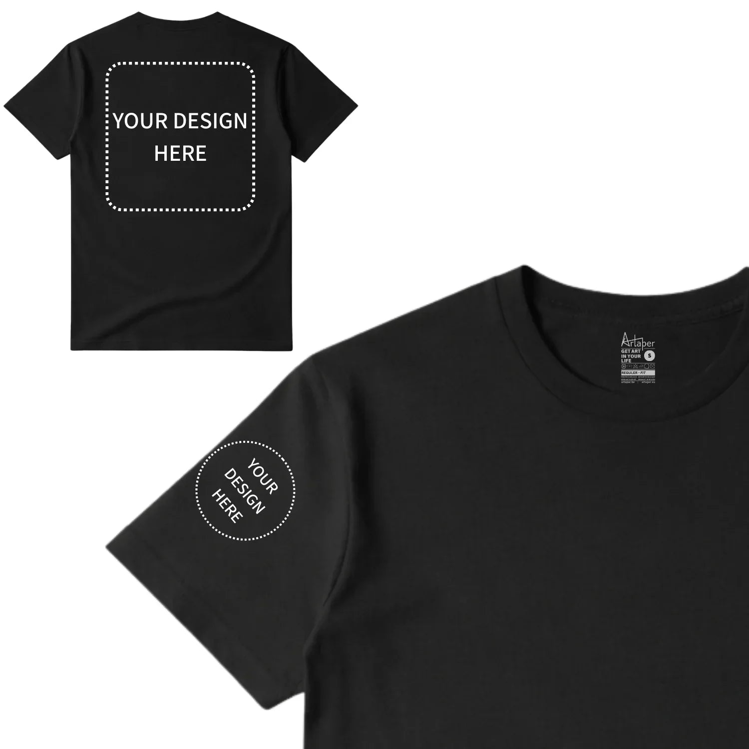 Custom Printed Regular Fit T-shirt - Artaper