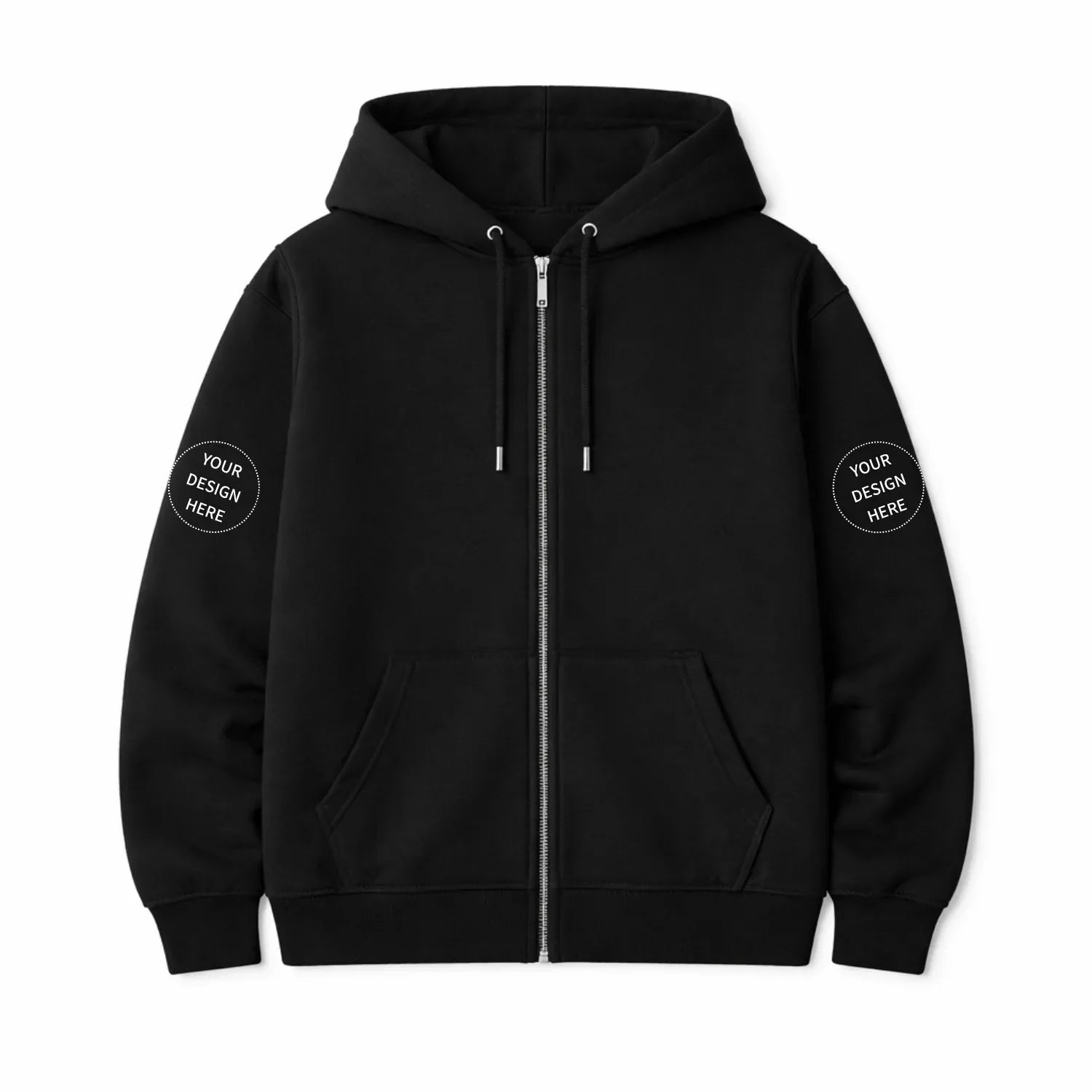 Custom Printed Regular Fit Hooded Jackets