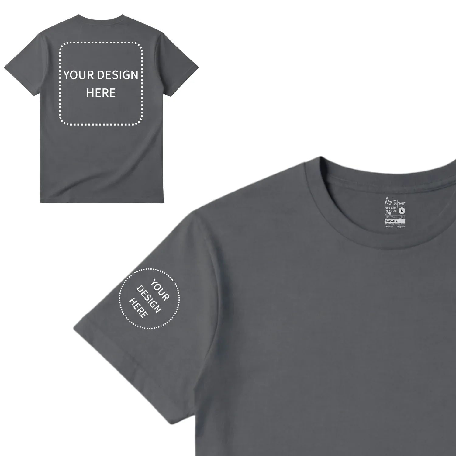 Custom Printed Regular Fit T-shirt - Artaper