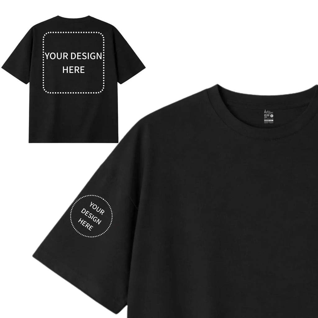 Custom Printed Oversized Drop Shoulder T-shirts - Artaper