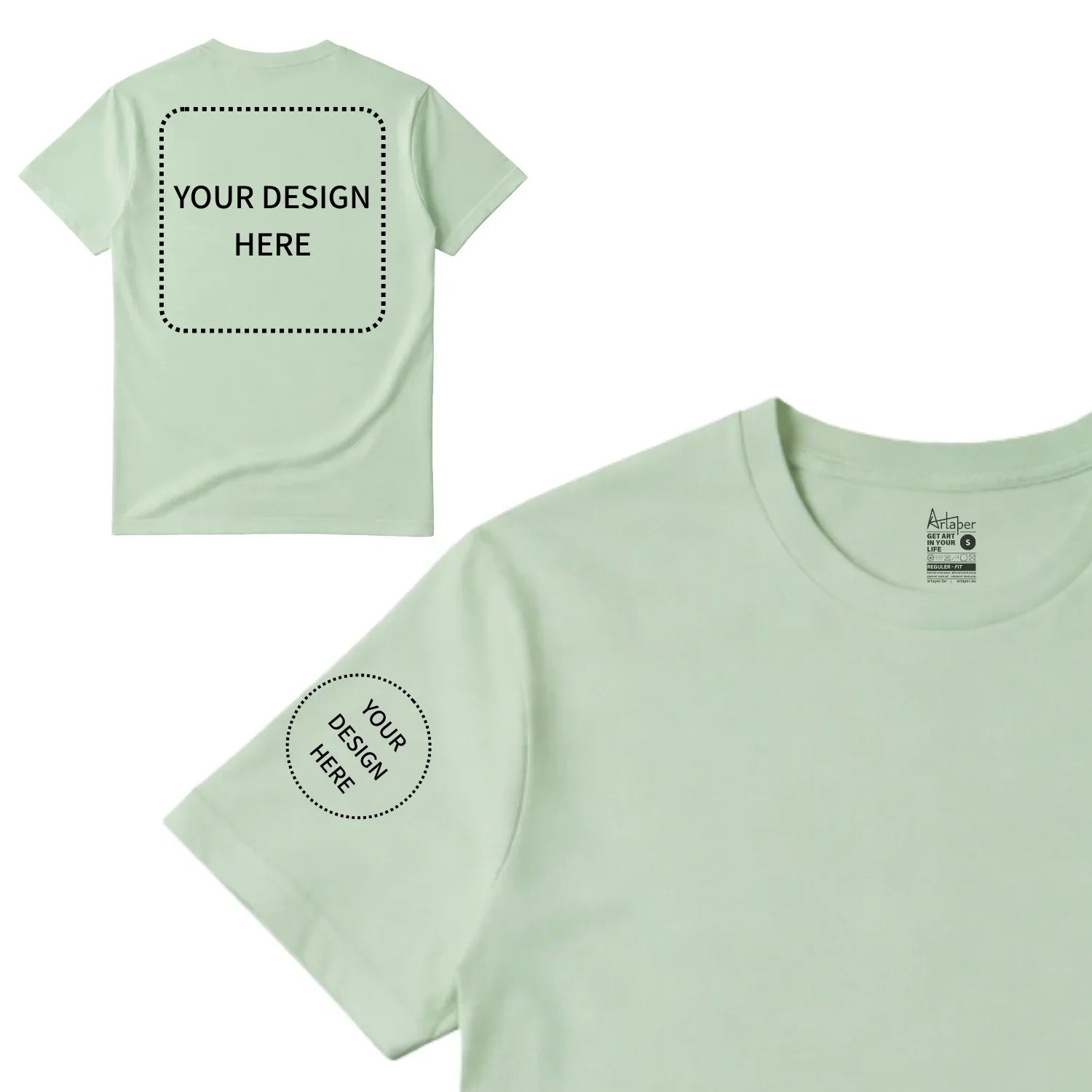 Custom Printed Regular Fit T-shirt - Artaper