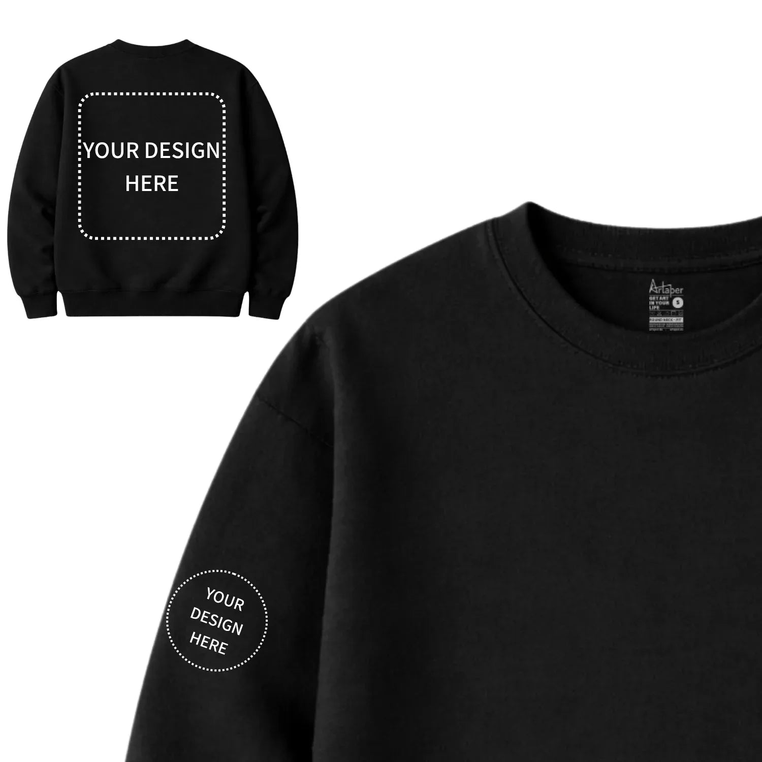 Custom Printed Round Neck Sweatshirts
