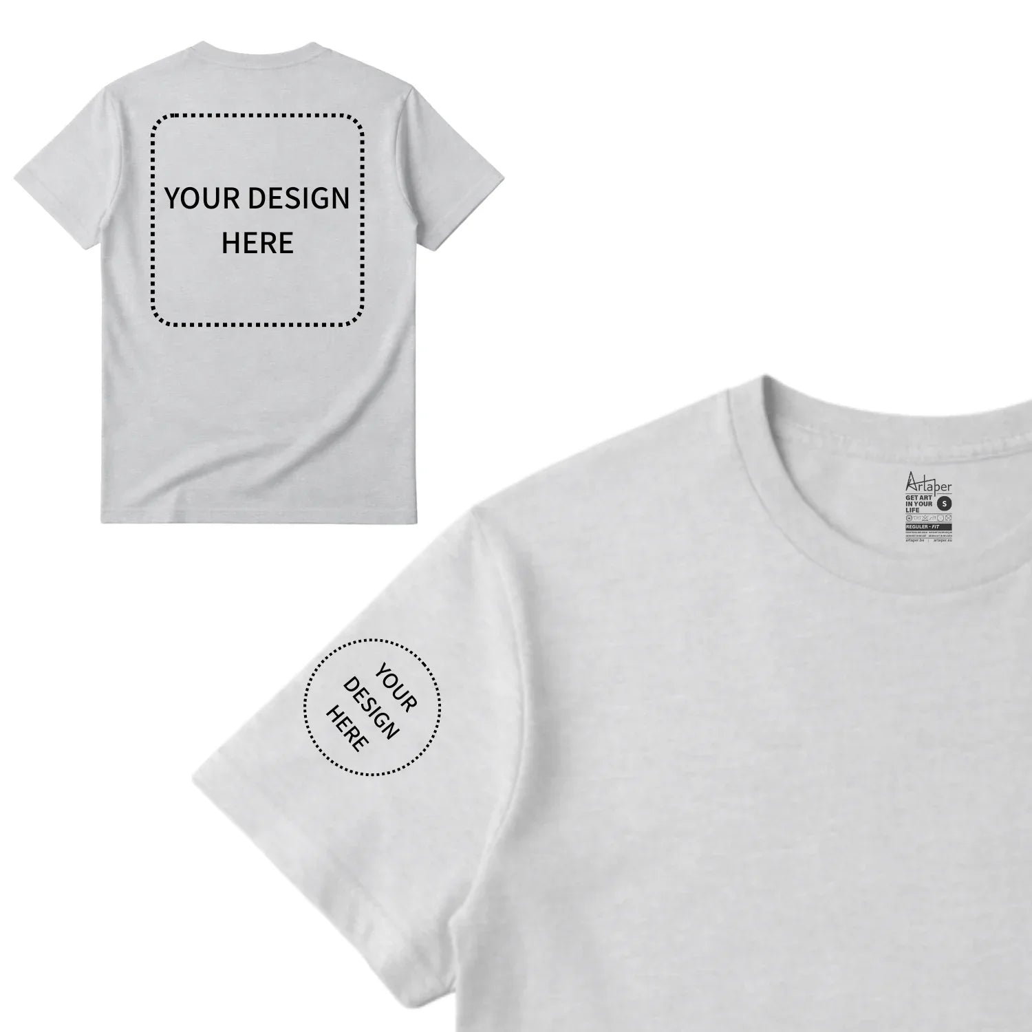 Custom Printed Regular Fit T-shirt - Artaper