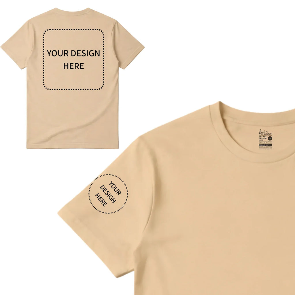 Custom Printed Regular Fit T-shirt - Artaper