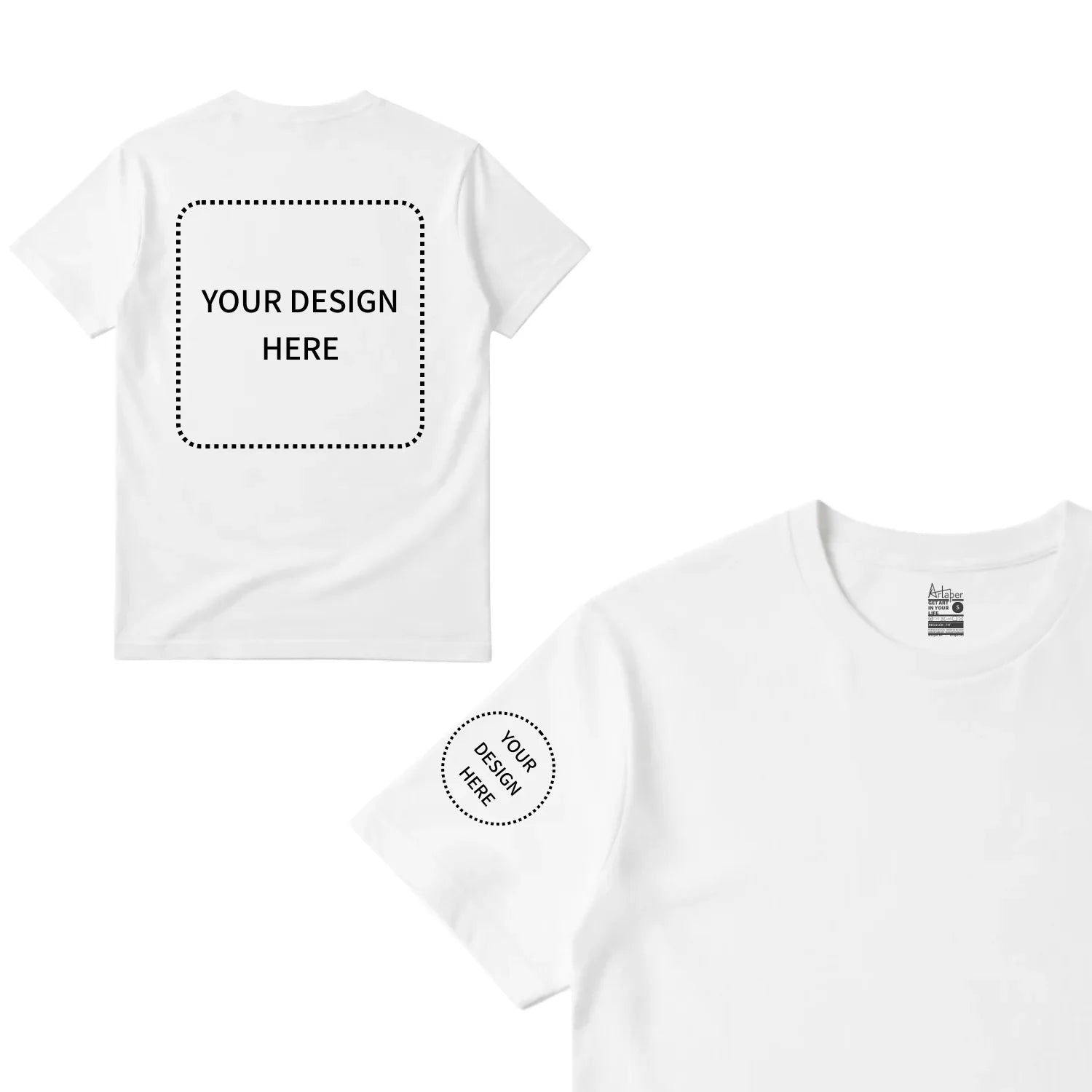 Custom Printed Regular Fit T-shirt - Artaper