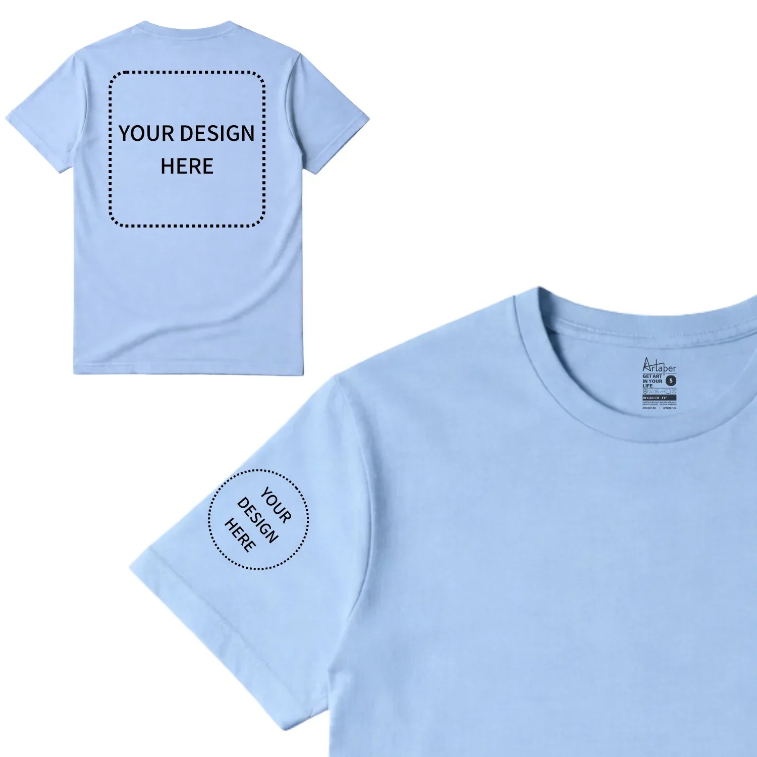 Custom Printed Regular Fit T-shirt - Artaper