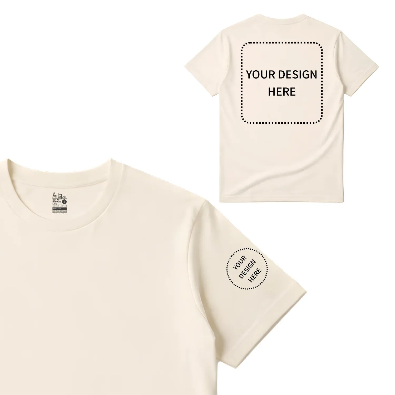 Custom Printed Regular Fit T-shirt - Artaper